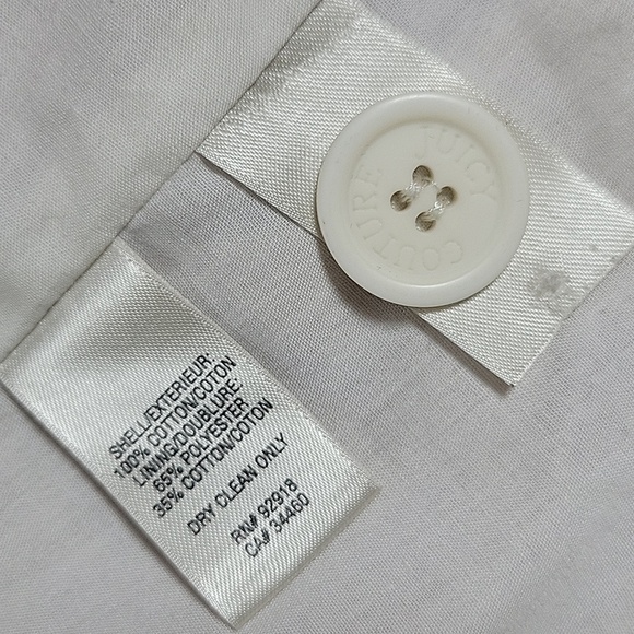 Y2k Juicy Couture Vintage Pink & White Striped Corduroy Button Up Blazer SZ:S - Picture 10 of 10